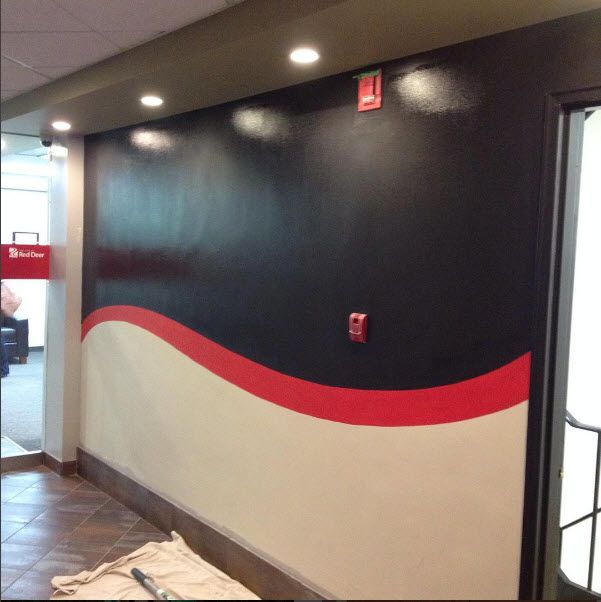 Commercial · bold feature wall