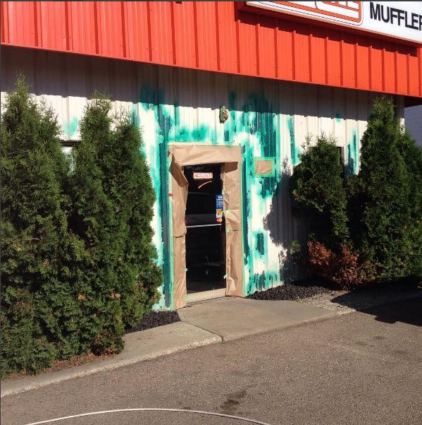 Commercial exterior · full colour change